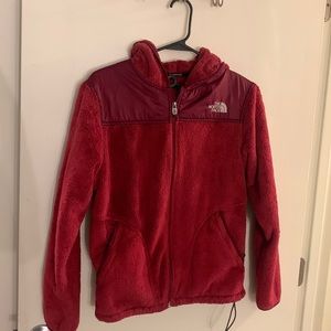 Soft pink north face